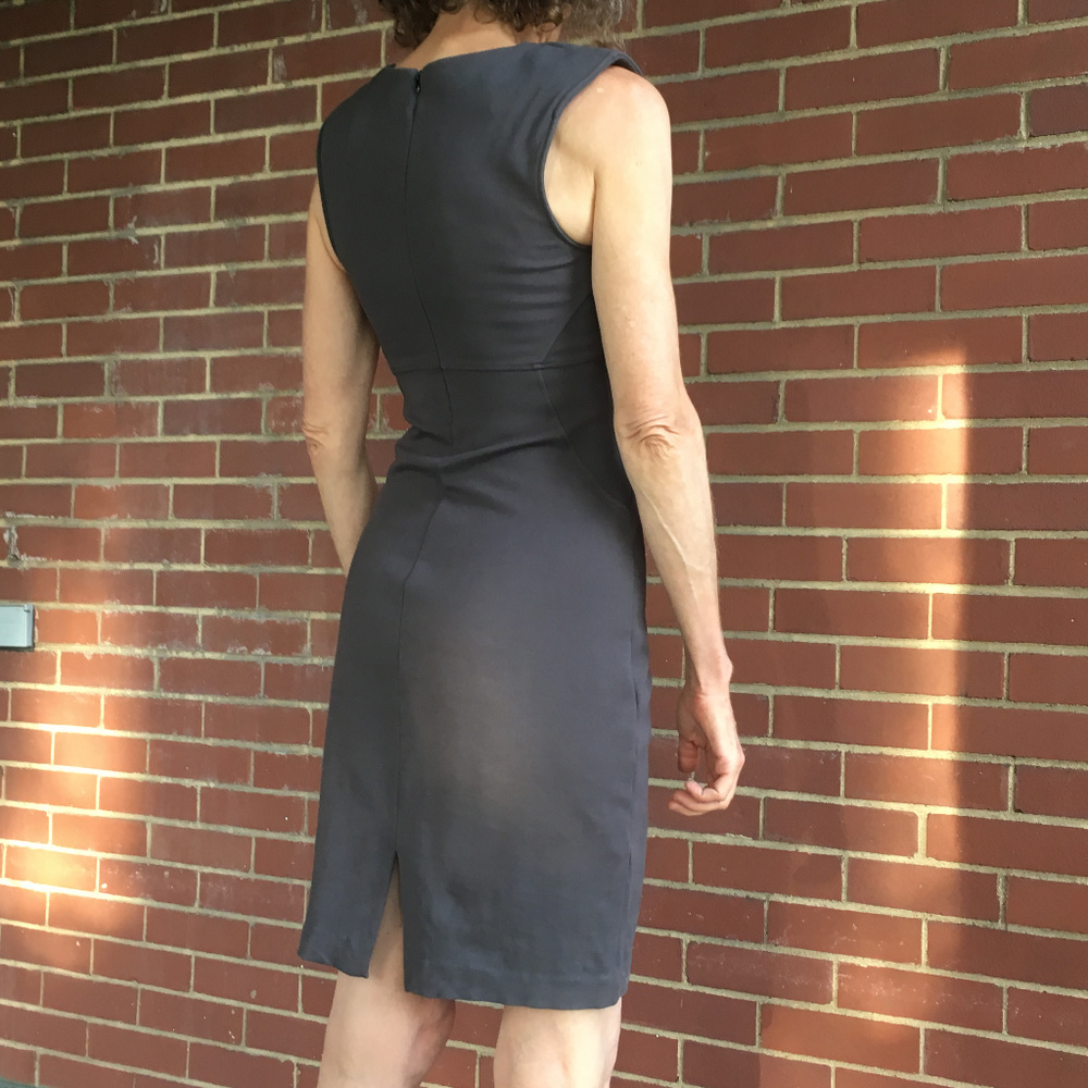 Express Gray fitted dress - Picture 2 of 8